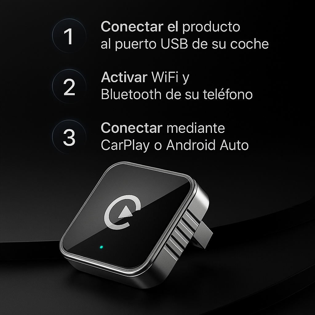 Safiron AirConnect – Convierte tu CarPlay a inalámbrico